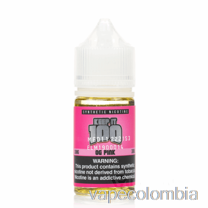 Kit Completo De Vapeo Con Sales Rosas - Keep It 100 - 30ml 50mg